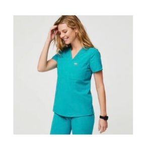 New with tags Figs Teal Small Tall